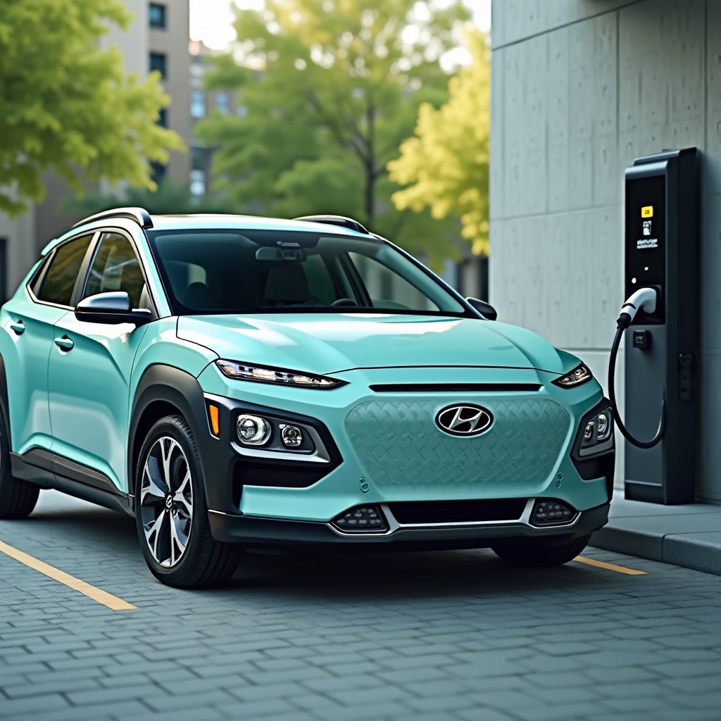 ricarica elettrica della Hyundai Kona
