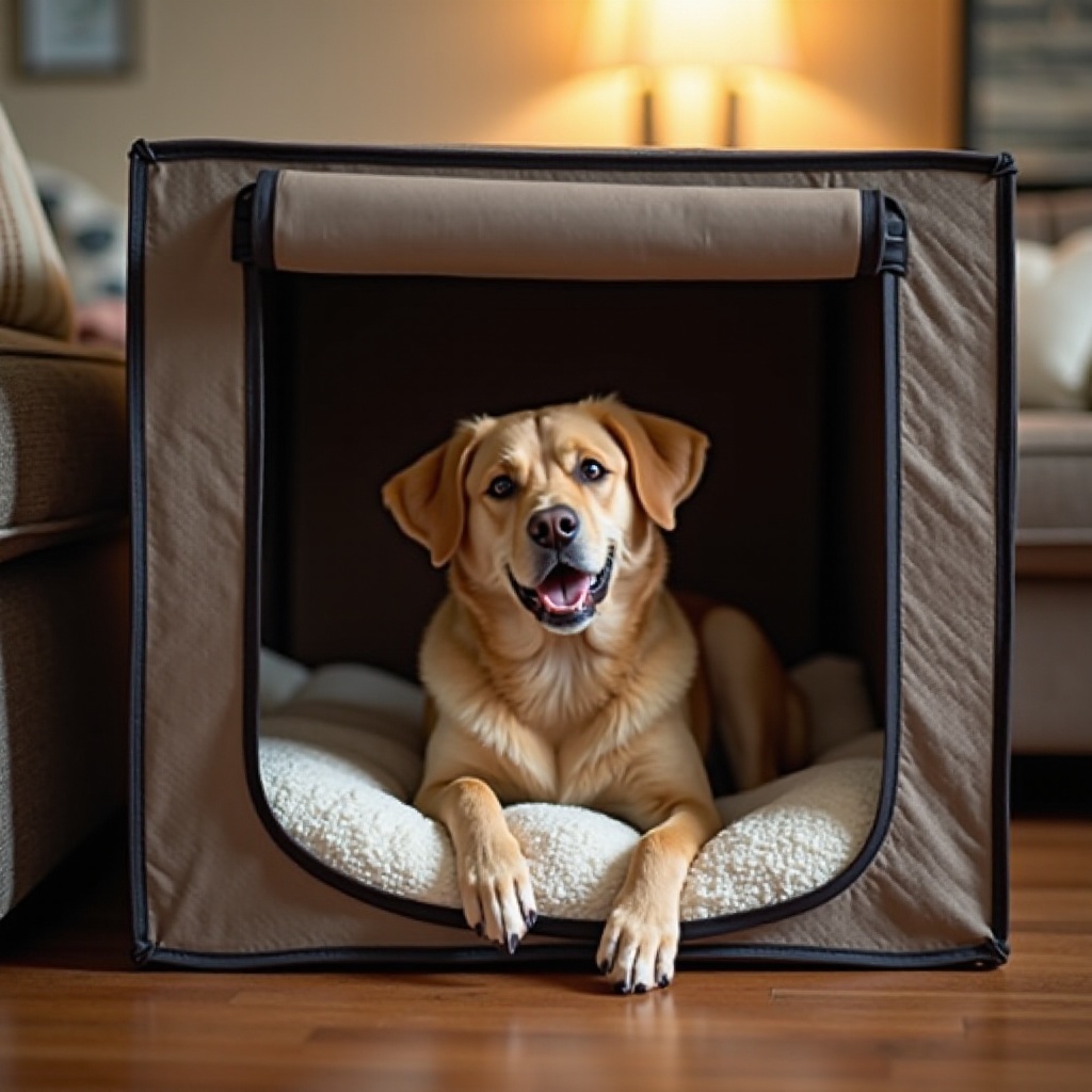 Hundebox Training älterer Hund