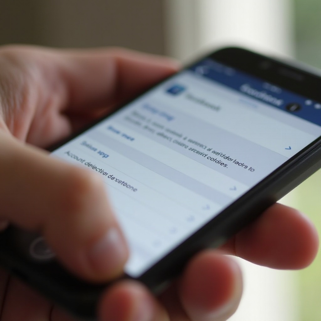 come eliminare l'account Facebook su smartphone