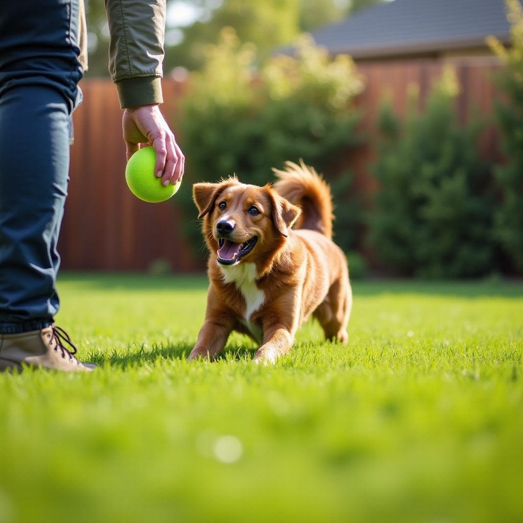 como ensinar o cão a trazer a bola de volta