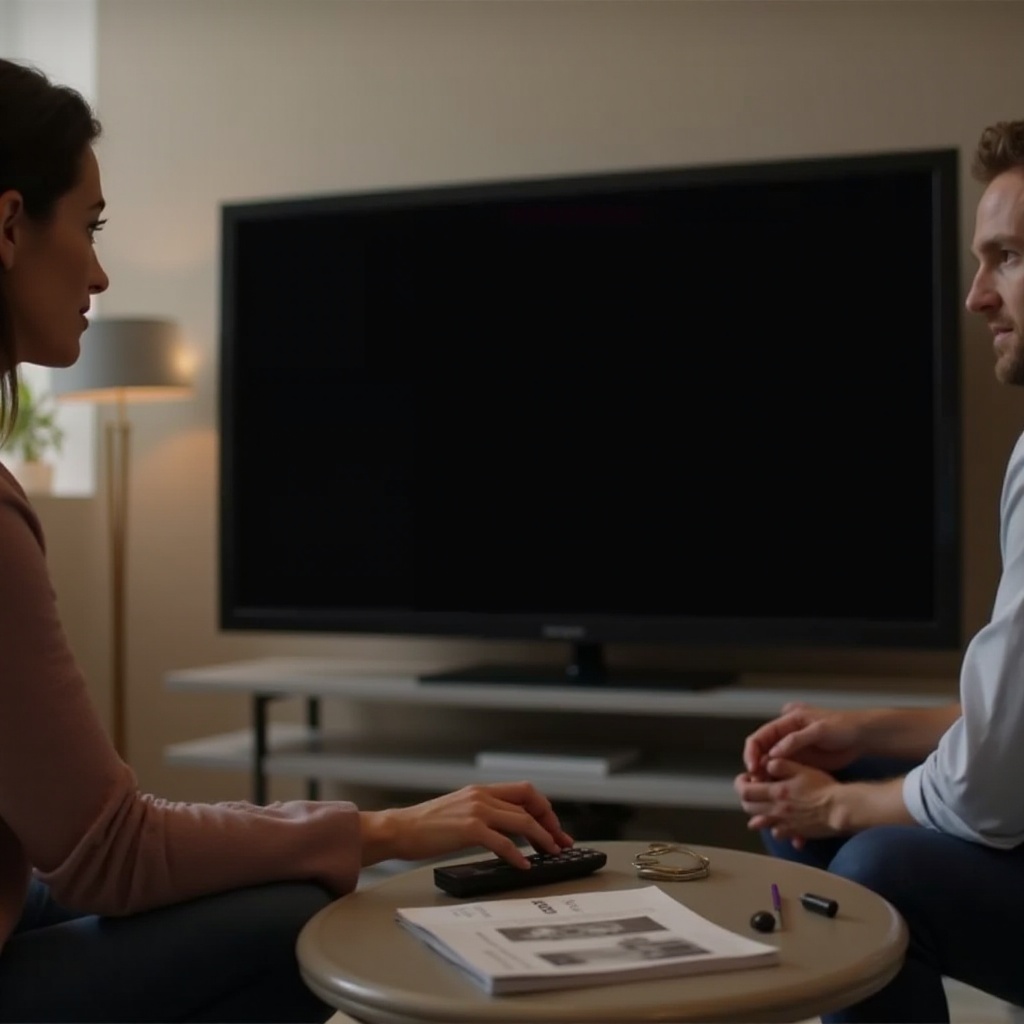 schermo tv insignia nero