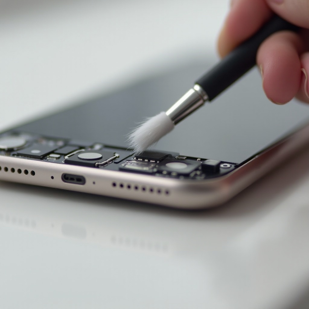 hoe de simkaartgleuf van de iphone schoon te maken