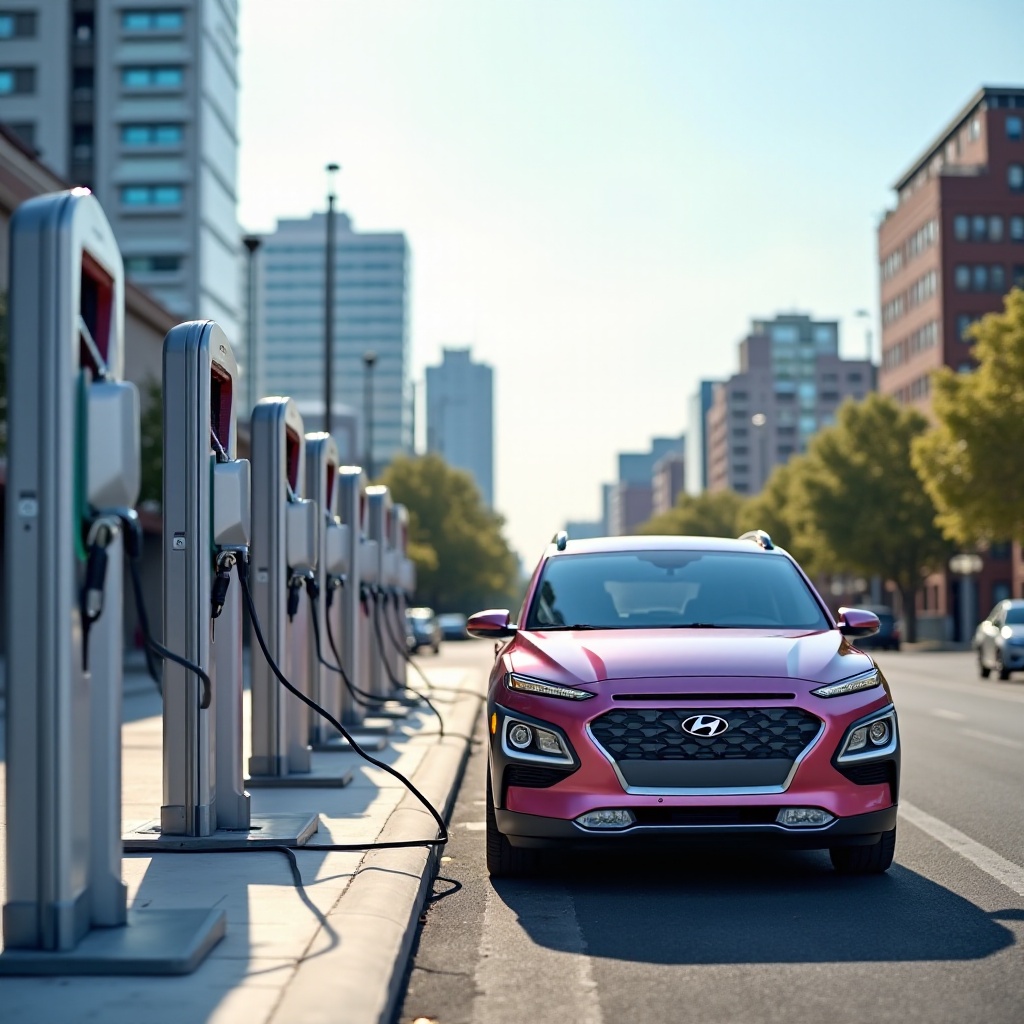 carregamento elétrico do Hyundai Kona