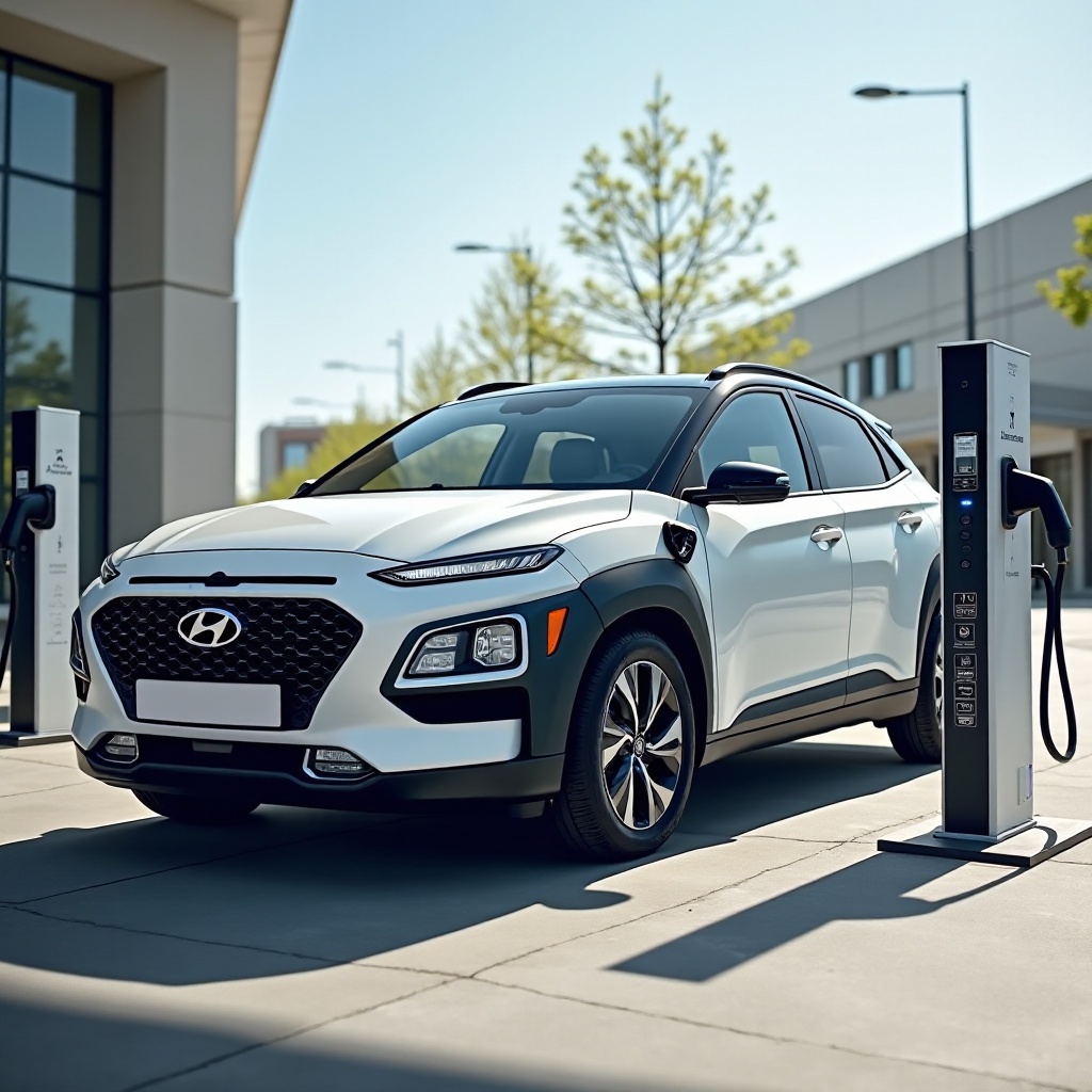 ricarica elettrica della Hyundai Kona