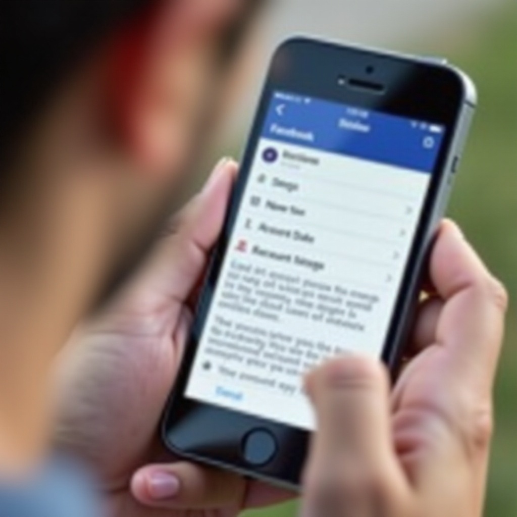 comment supprimer un compte Facebook sur smartphone