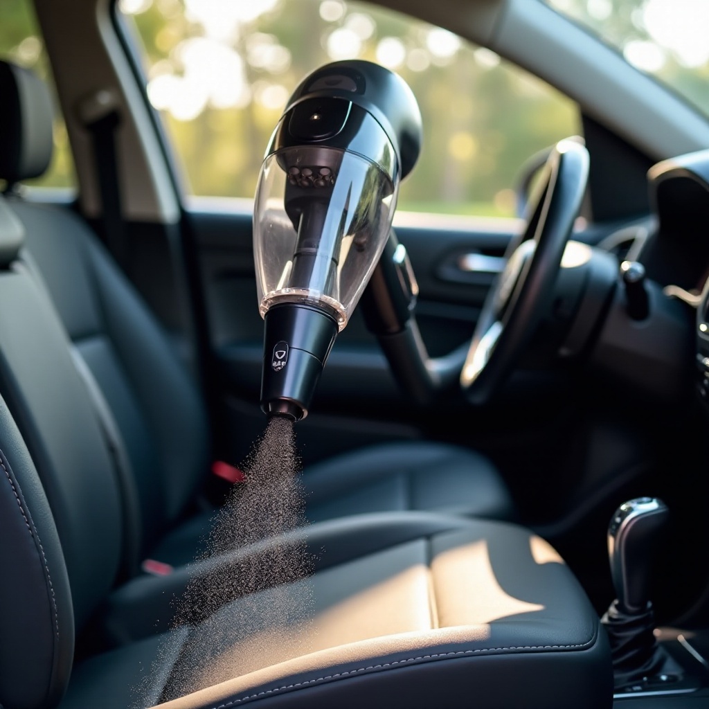 batteriebetriebener Staubsauger für das Auto