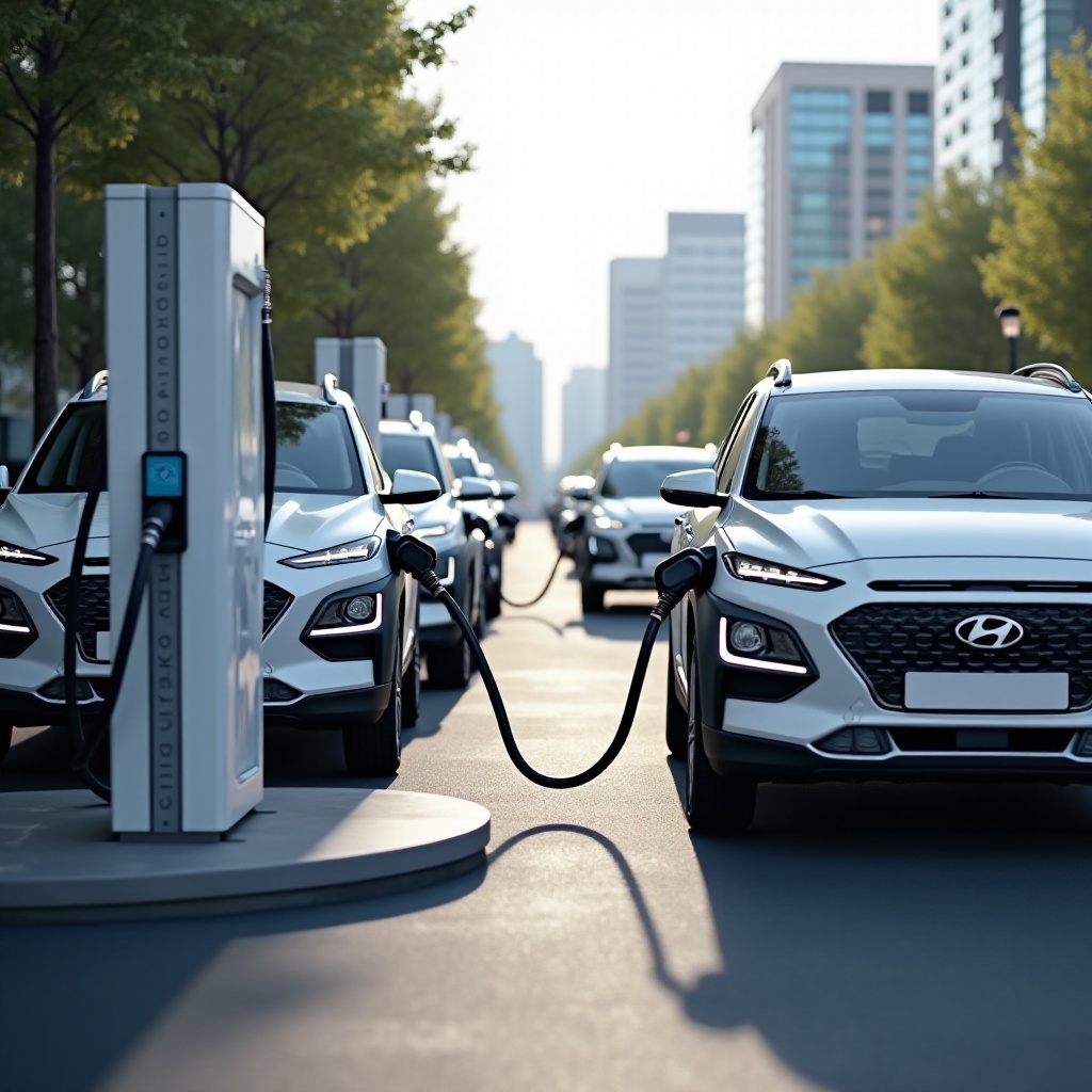 Hyundai Kona sähköinen lataus
