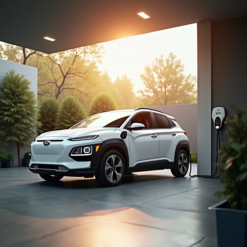 Hyundai Kona Elektroaufladung