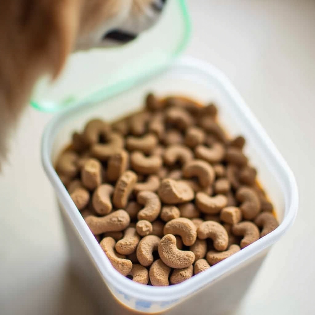 a comida de cachorro estraga em recipientes de plástico