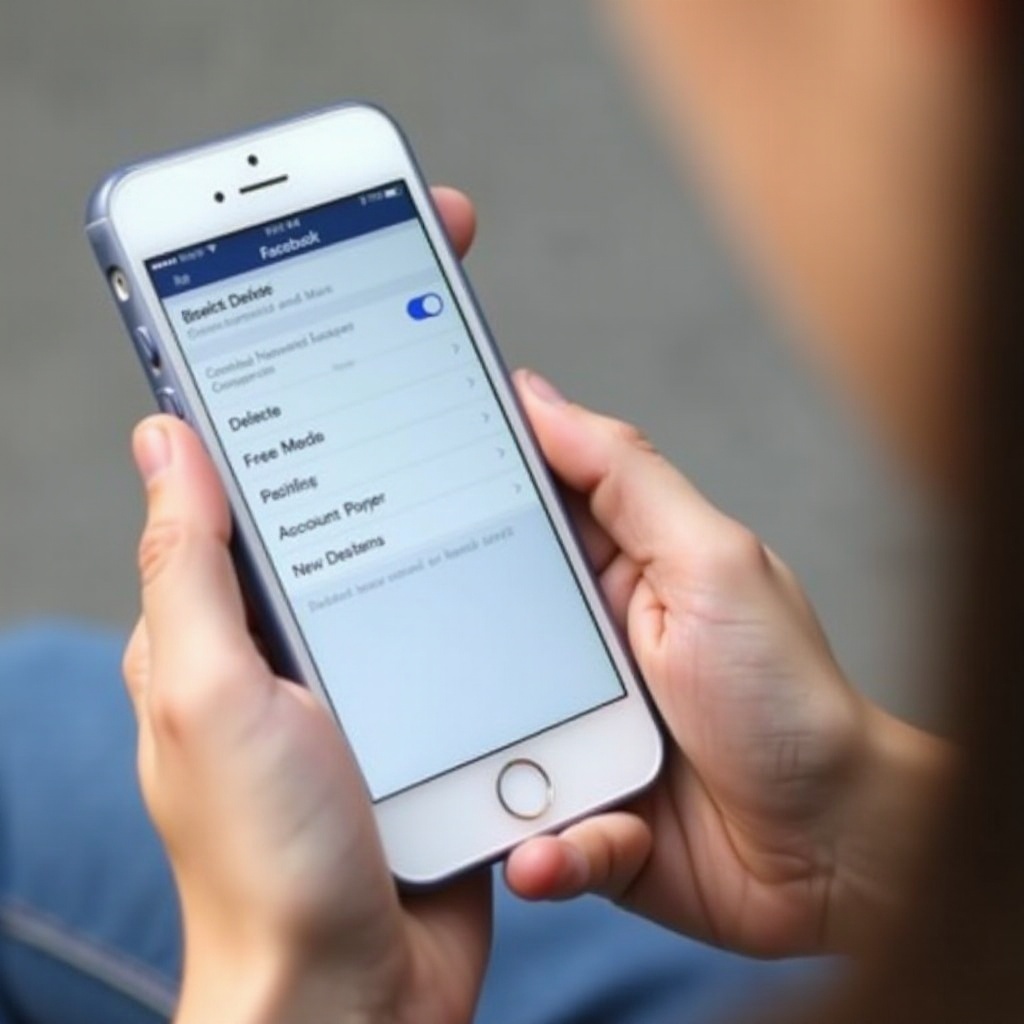 como excluir uma conta do Facebook no smartphone